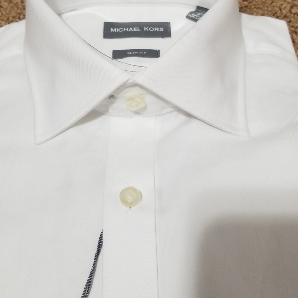 Michael Kors Slim Fit Dress Shirt 15.5 32/33 M